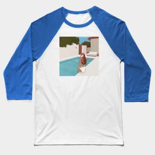 Girl near the swimming pool, Self isolation Baseball T-Shirt